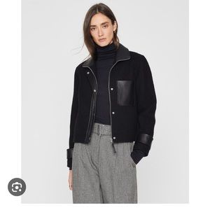 Club Monaco - New never worn, tag still on, 100% wool with leather contrast